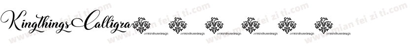 Kingthings Calligra字体转换
